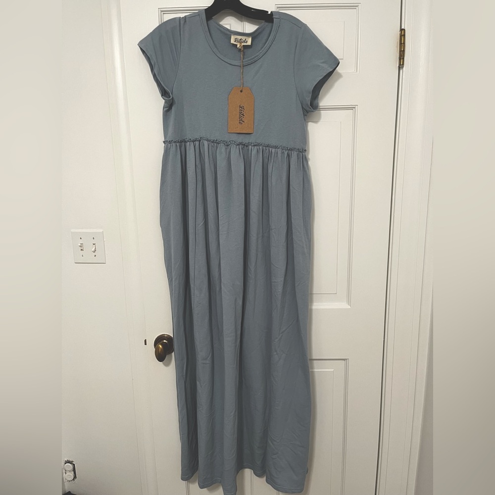 Listicle Light Blue Maxi Dress